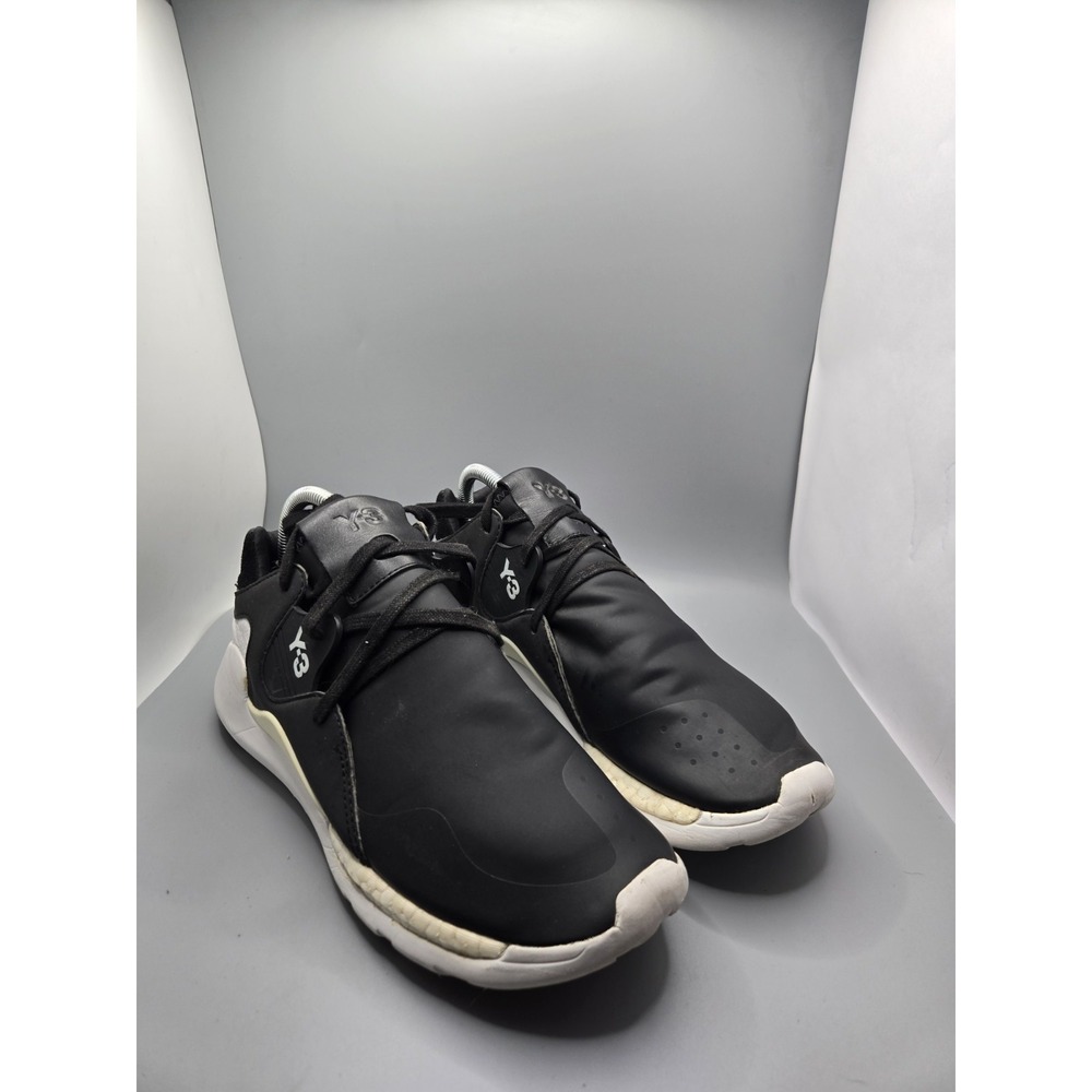 Adidas Y-3‎ QR Run Black White Sneakers Men's Size 8 Yohji Yamamoto